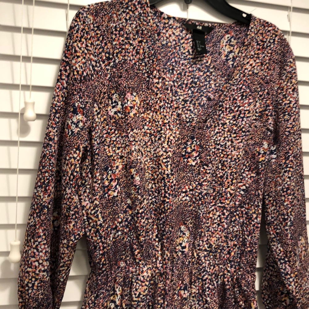 Adorable navy, rust, cream, pink & hello print